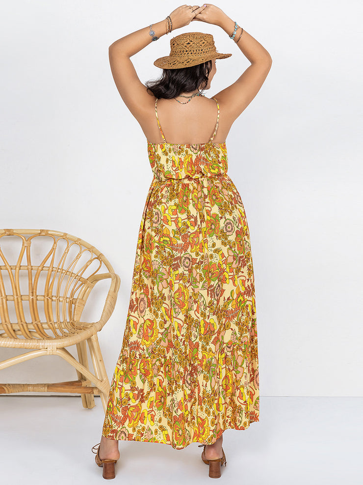 Plus Size Yellow Maxi Dress