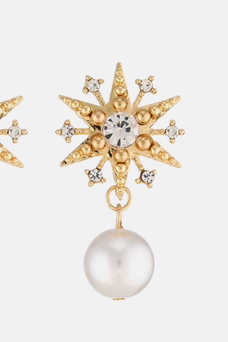 Pearl Star Earrings
