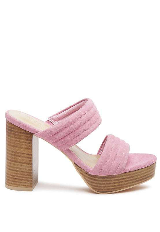 SUEDE CHUNKY SANDAL
