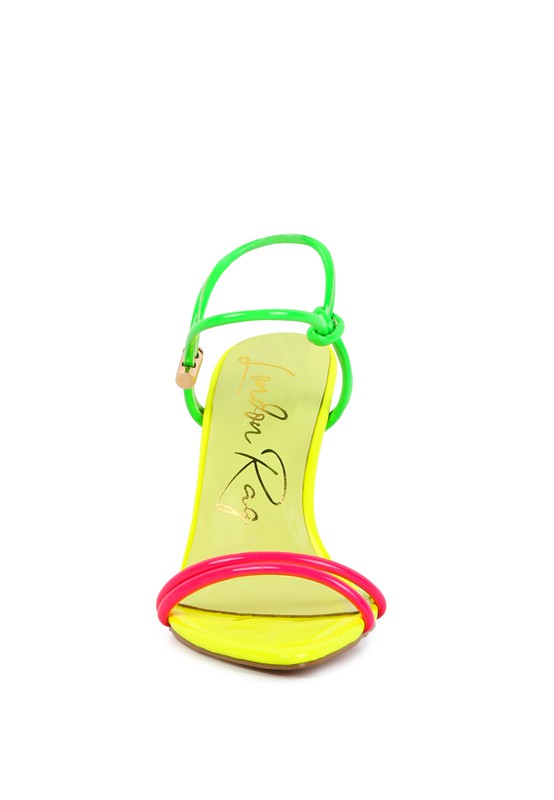 STRAPPY NEON SANDAL