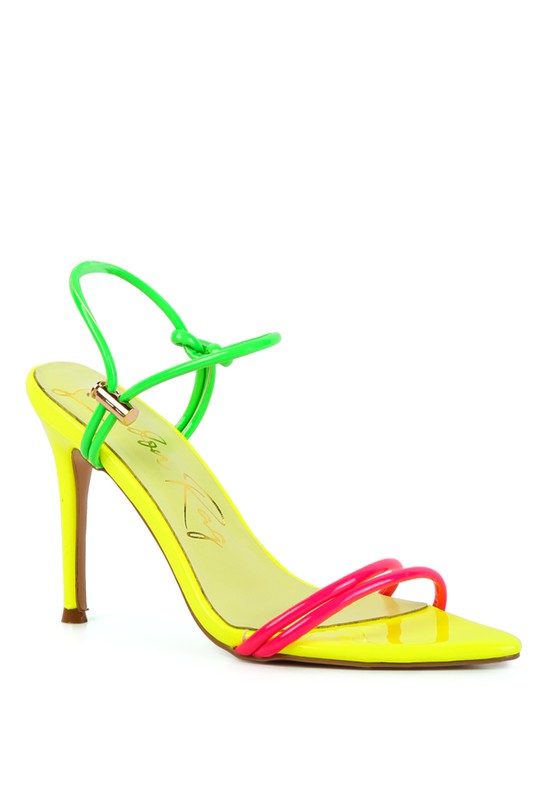 STRAPPY NEON SANDAL