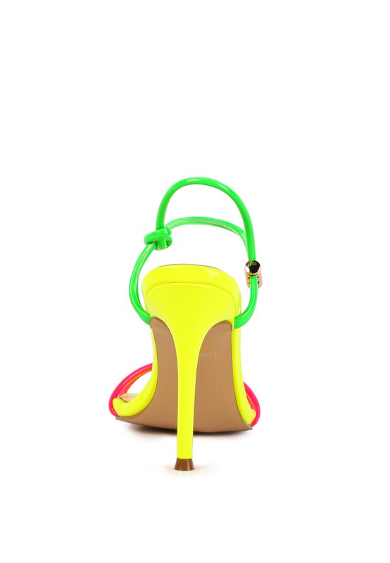 STRAPPY NEON SANDAL