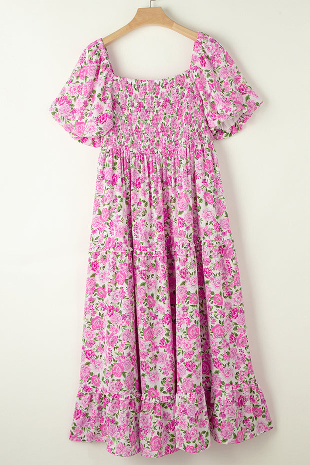 Plus Size Pink Maxi Dress