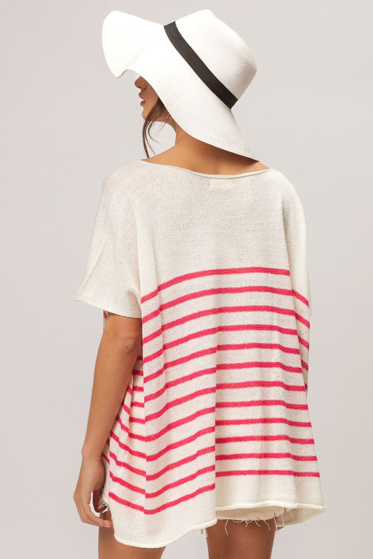 Oversized Striped Top