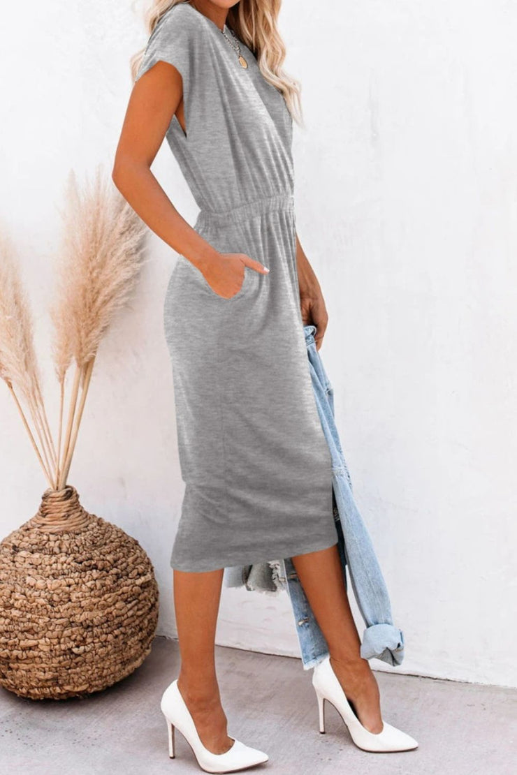 Cap Sleeve Dress with pockets