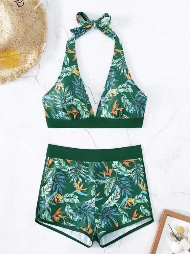 swim Halter Two Piece Set