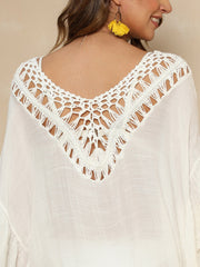 Cutout Ruffled Cover-Up