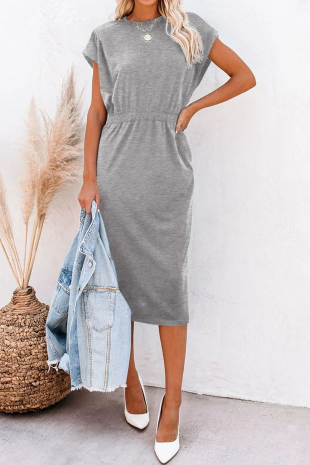 Cap Sleeve Dress with pockets