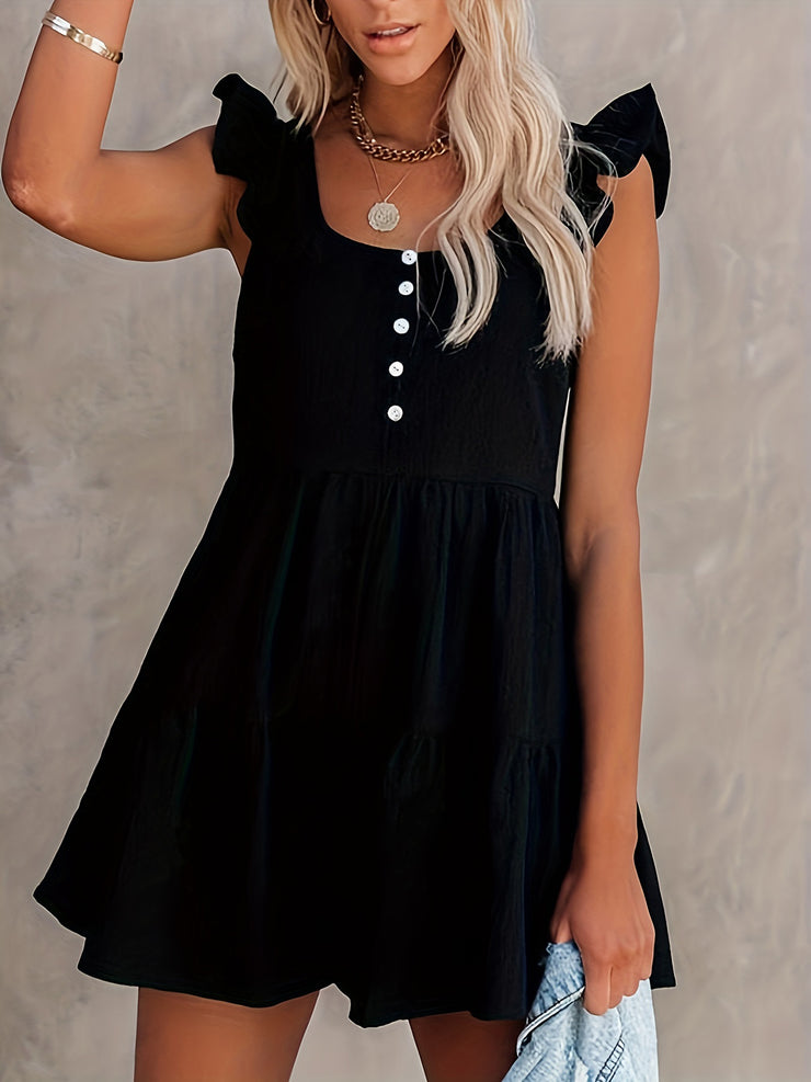 Sleeveless Romper Dress