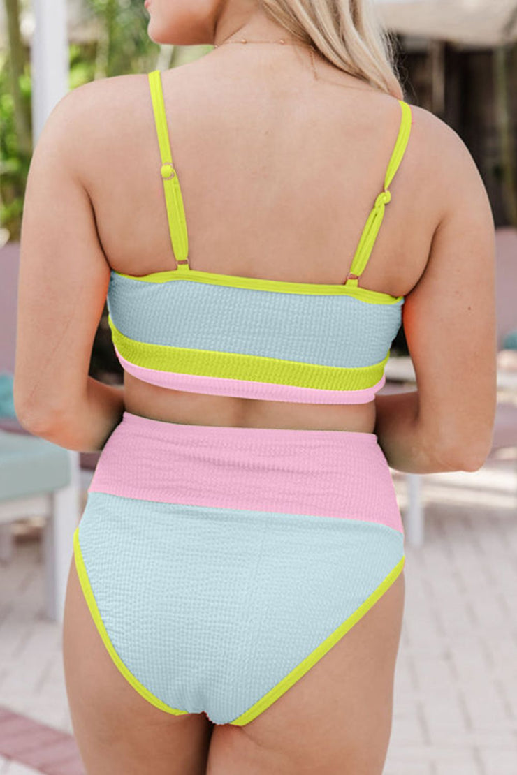 Color Block Two-Piece Swimsuit