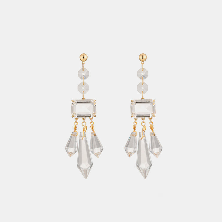 Glass Chandelier Earrings
