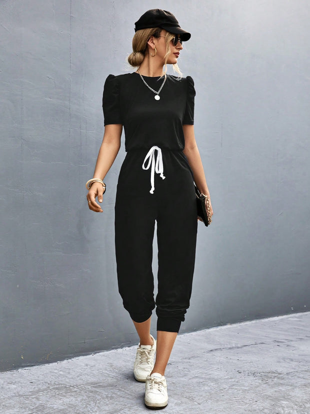 Short Sleeve Jumpsuit