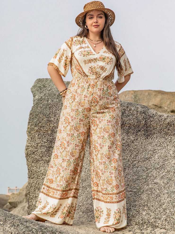 Plus Size Wide Leg Jumpsuit