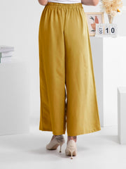 Wide Leg Elastic Waist Pants