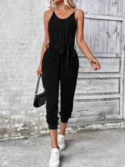 Tie Waist Jumpsuit