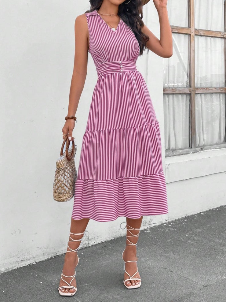 Striped Midi Dress