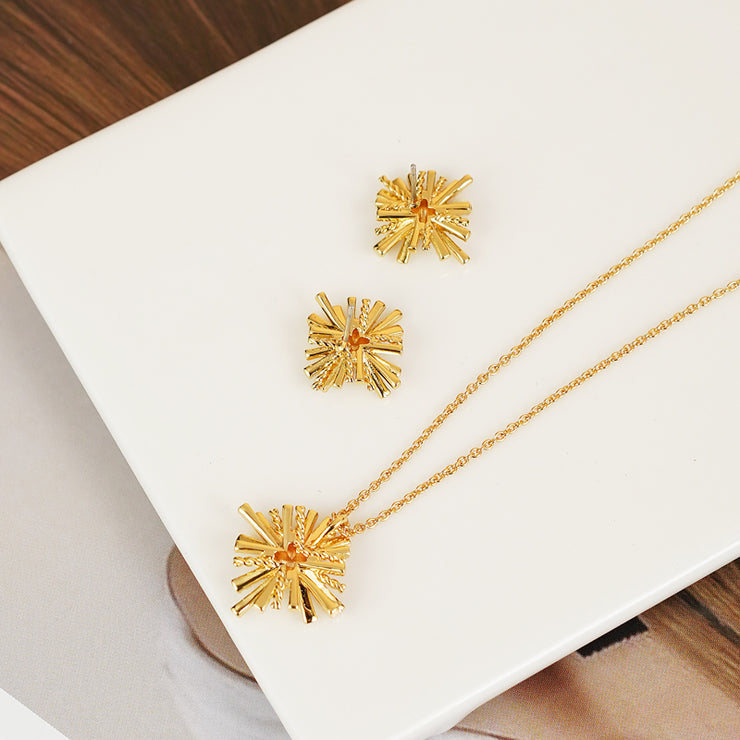 Starburst Earrings and Necklace Set