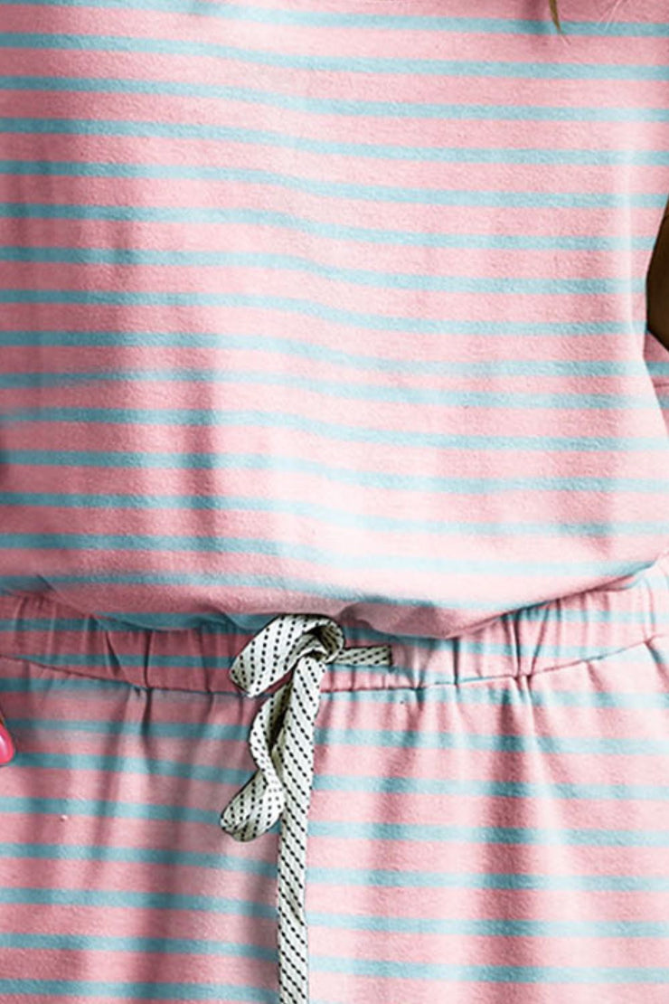 Striped Pink Mini Dress