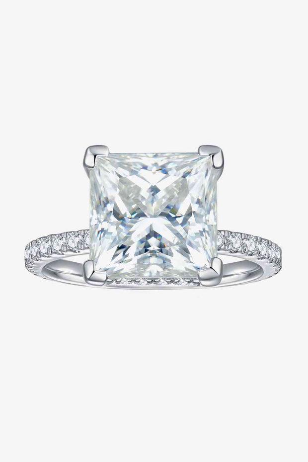 THE STANWYCK 5.52 Carat Moissanite Princess style Ring