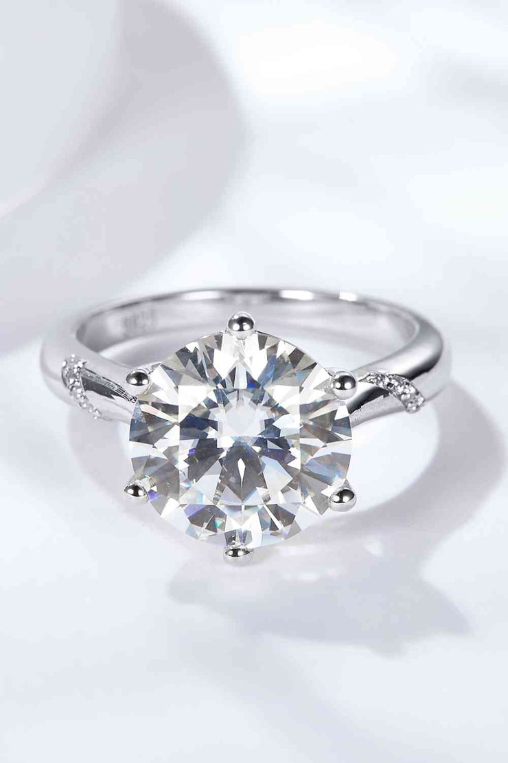 THE TIFFANY 5 Carat  Moissanite Solitaire Ring