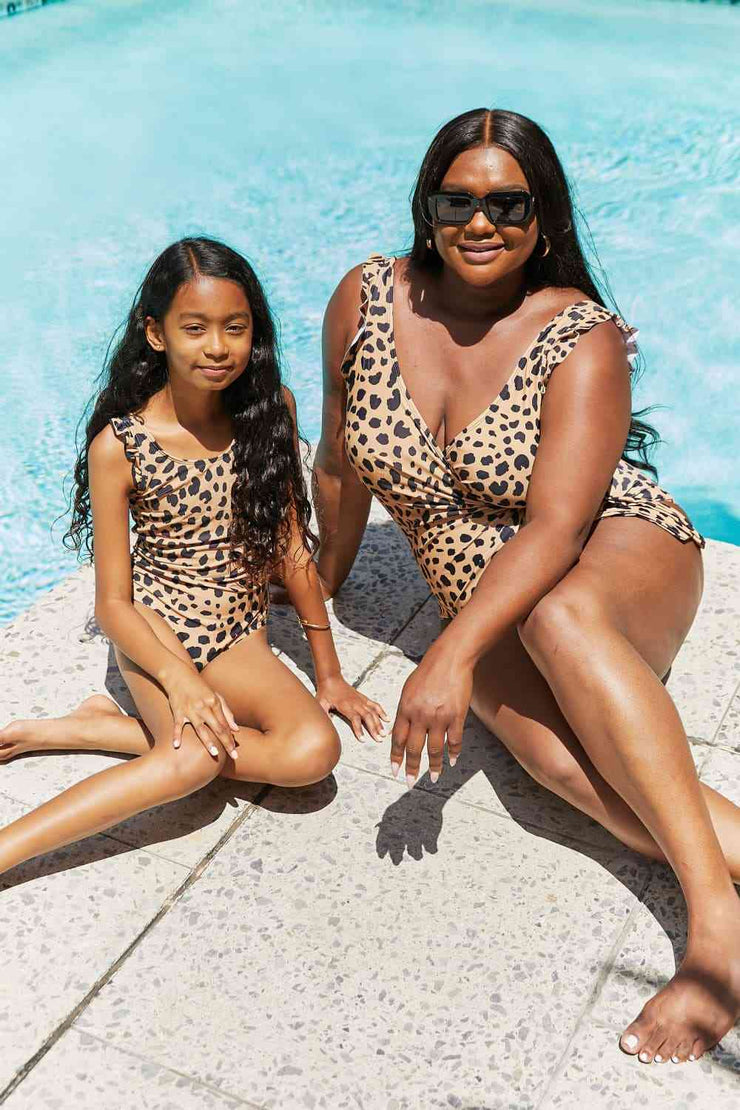 leopard Print One-Piece Swimsuit