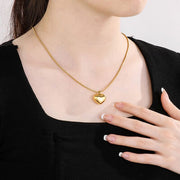 Heart Pendant Layering Necklace