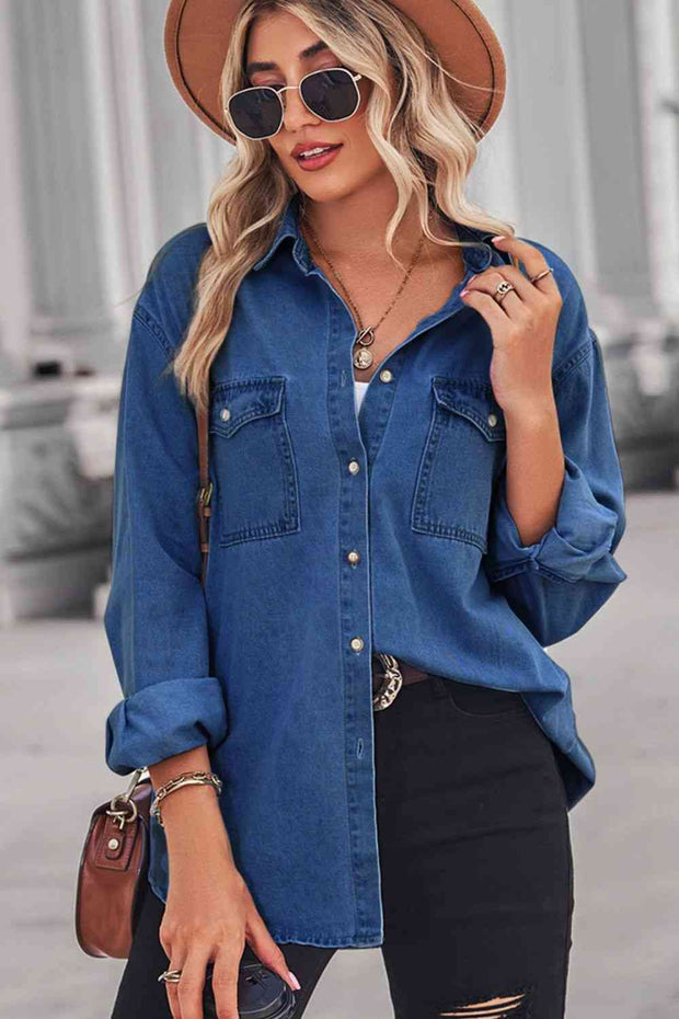 Denim Button Down Shirt