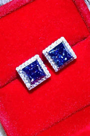 THE LORETTA 4 Carat Moissanite Square Earrings