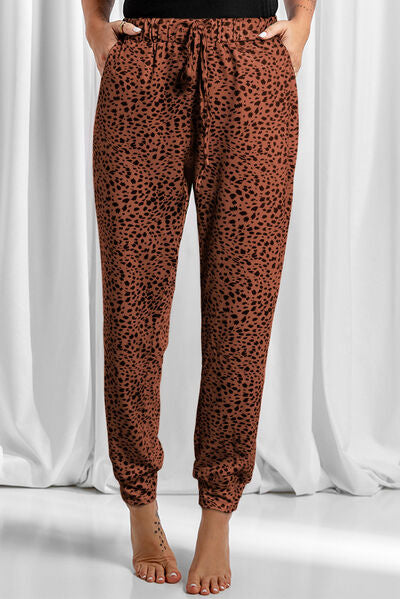 Leopard Pants with Pockets