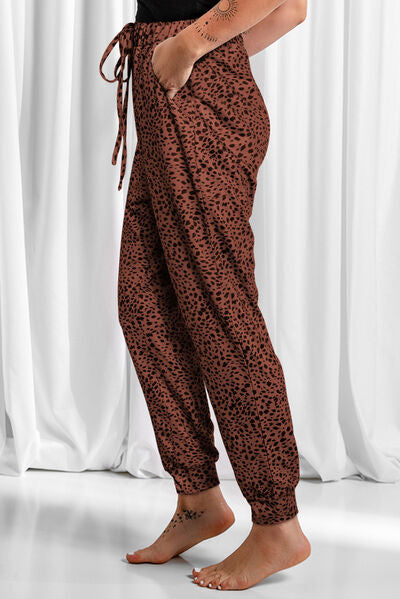 Leopard Pants with Pockets