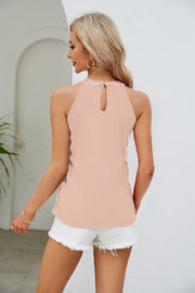 Grecian Neck Sequin Top