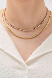 Double Gold Layered Necklace