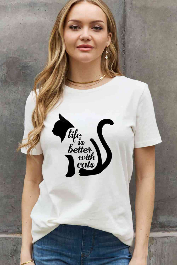 LIFE IS BETTER WITH CATS Tee