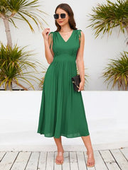 Pleated Midi Dress