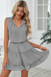 Frill Trim Mini Dress