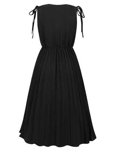 Pleated Midi Dress