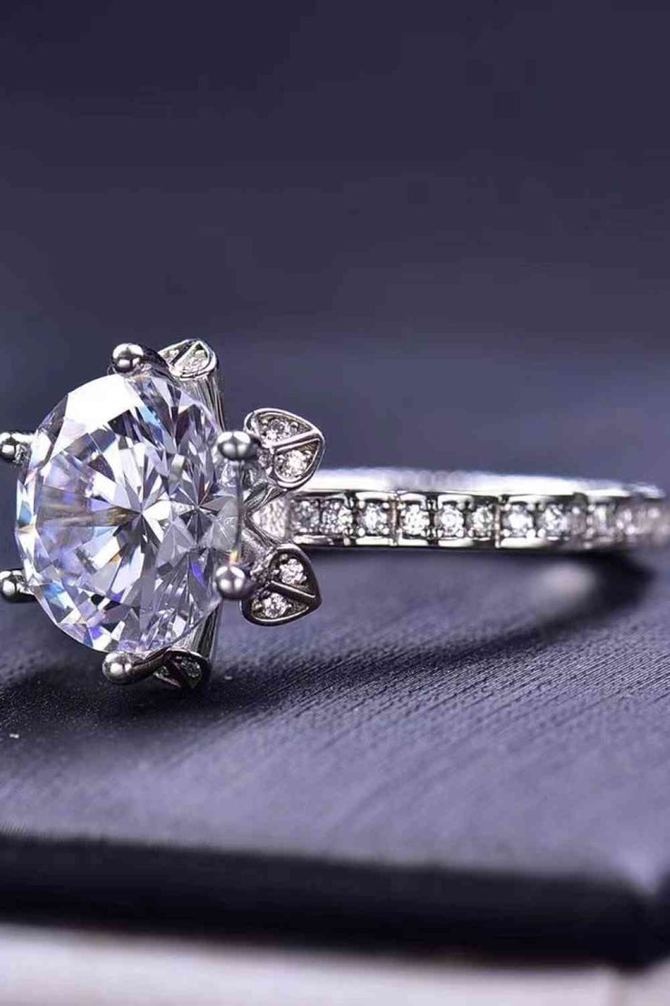 THE BETTY 5 Carat Moissanite 925 Sterling Silver Ring