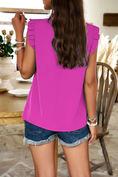 Frill Ruched Blouse