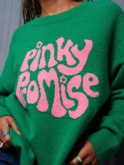 PINKY PROMISE Round Neck Sweater For Women