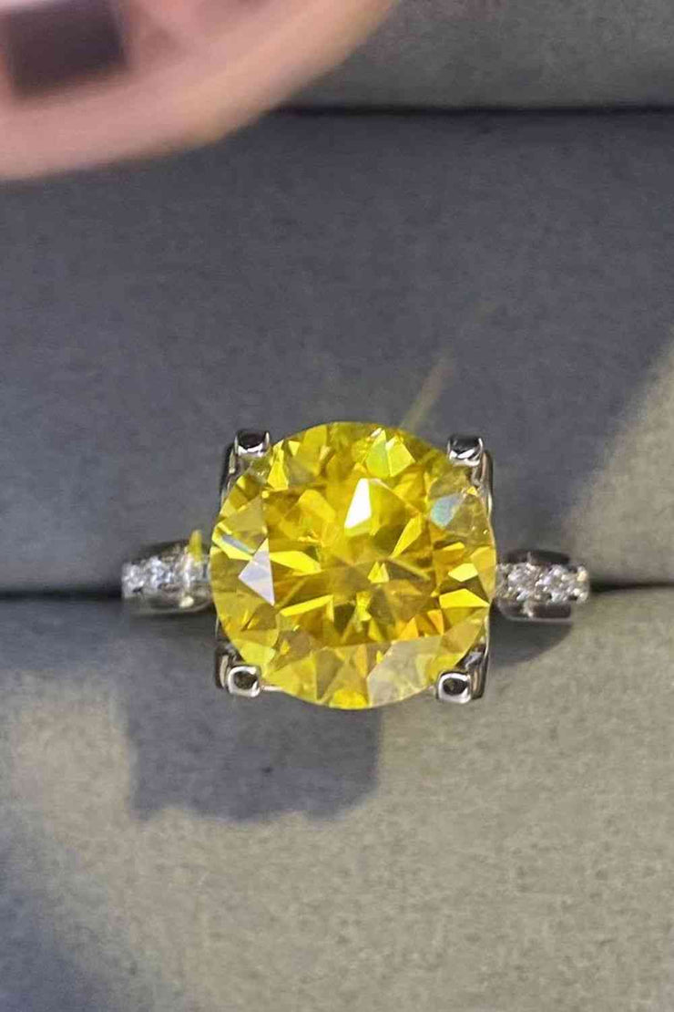 THE SUMMER 5 Carat Canary Moissanite Ring