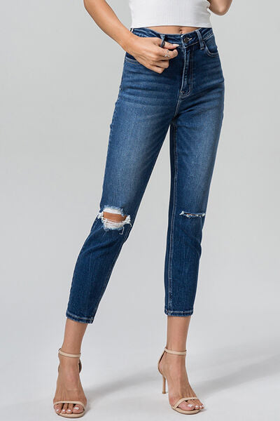 Cropped Mom Jeans