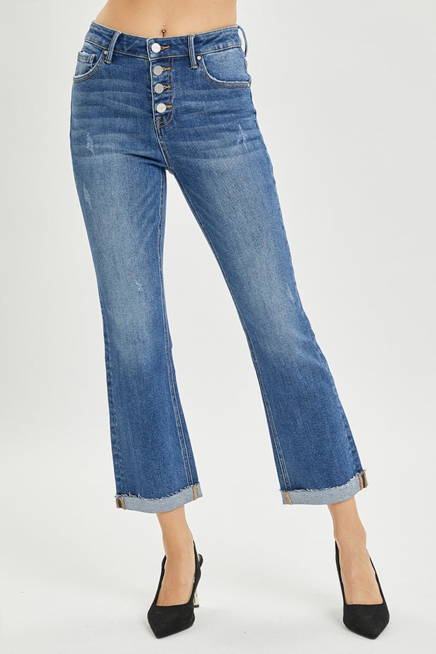 Cropped Bootcut Jeans