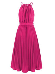 Pleated Midi Dress