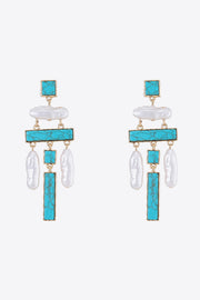 Turquoise Alloy Earrings