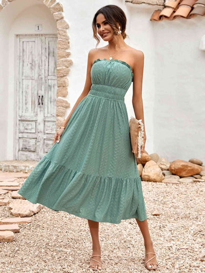 Strapless Midi Dress