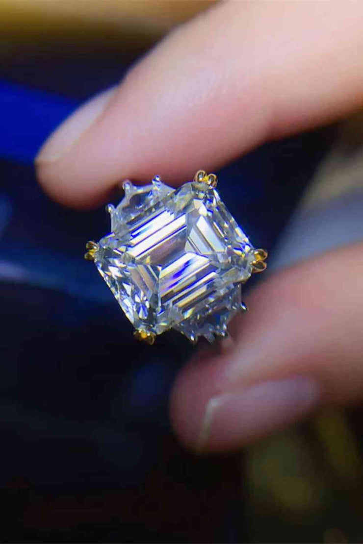 THE DARBY 5 Carat Asscher Cut Moissanite Ring