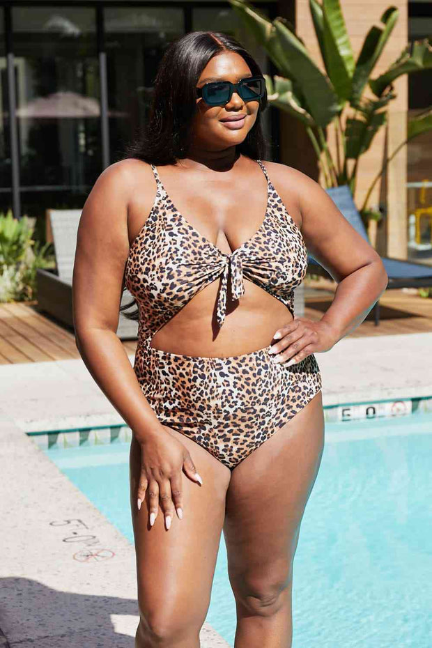 Leopard Print OnePiece Swimsuit