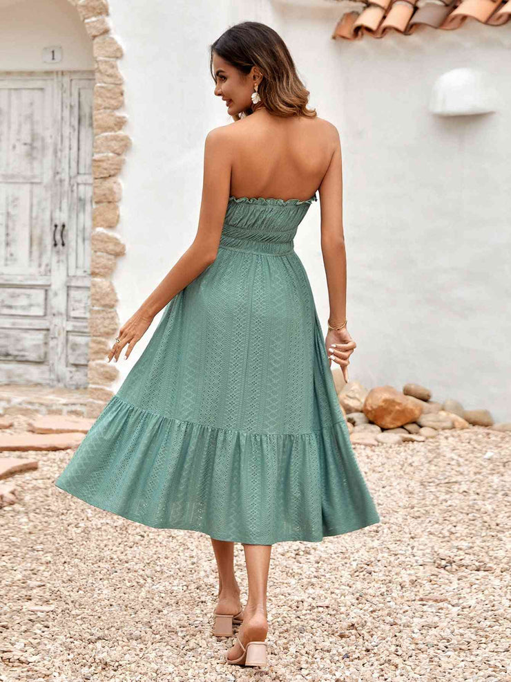 Strapless Midi Dress