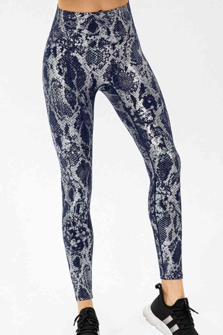 Metallic Animal Print Leggings