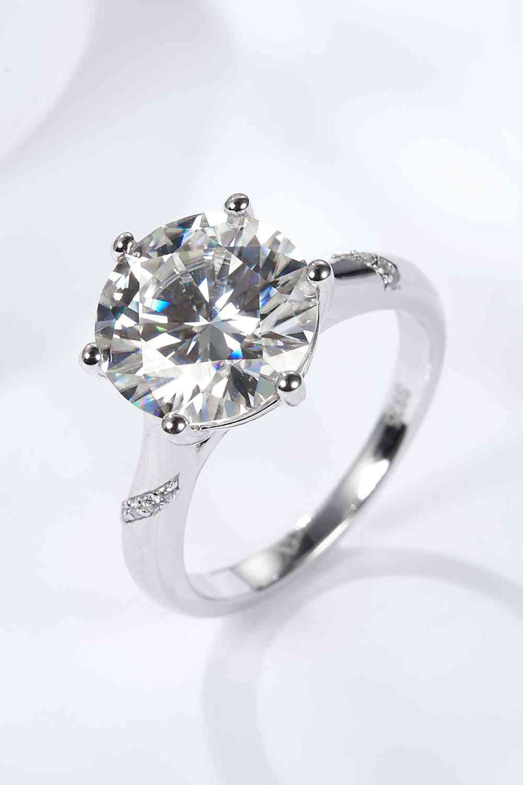 THE TIFFANY 5 Carat  Moissanite Solitaire Ring